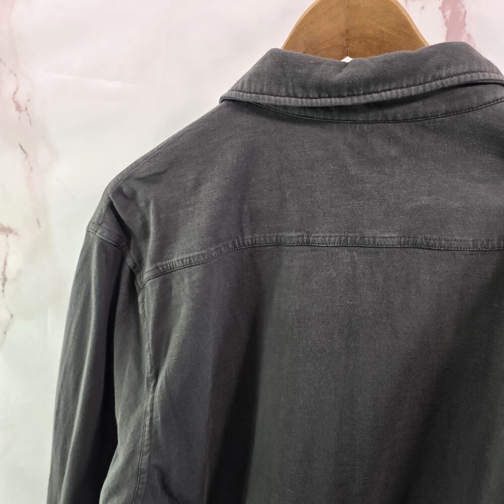 Faherty Shirt Mens XL Button Up Long Sleeve Organic Washed Black Sunwashed Gray - Picture 6 of 12